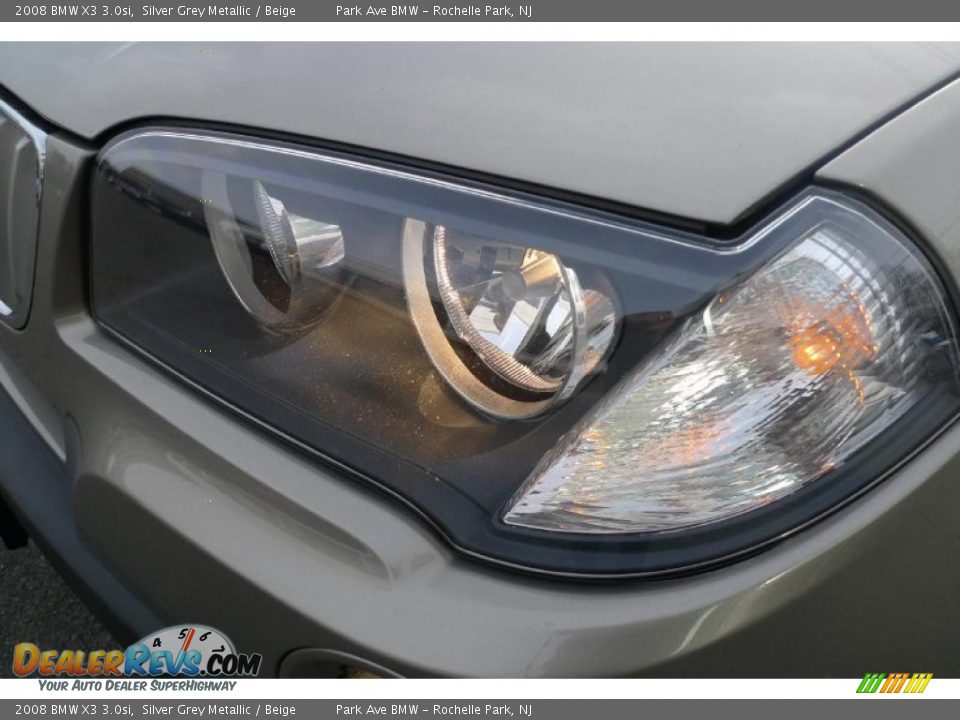 2008 BMW X3 3.0si Silver Grey Metallic / Beige Photo #11