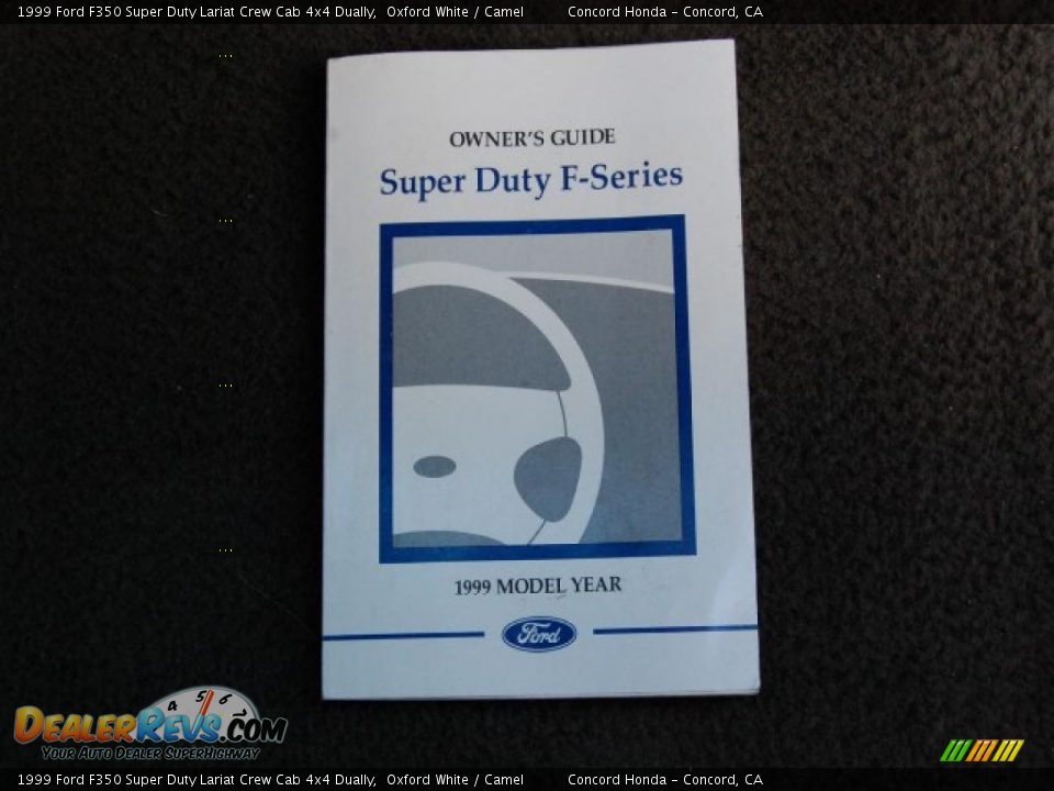 1999 Ford F350 Super Duty Lariat Crew Cab 4x4 Dually Oxford White / Camel Photo #25