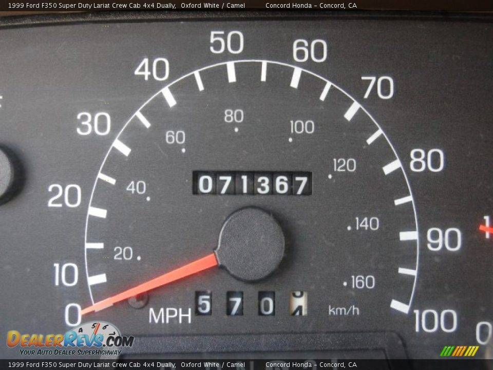 1999 Ford F350 Super Duty Lariat Crew Cab 4x4 Dually Oxford White / Camel Photo #27