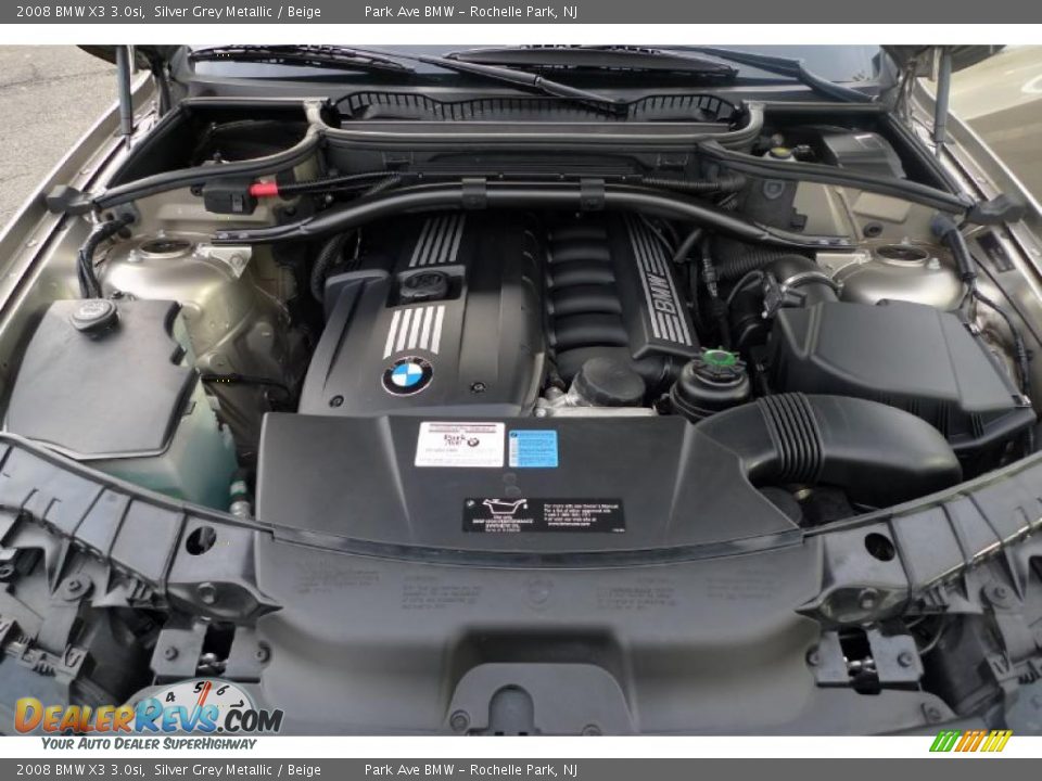 2008 BMW X3 3.0si Silver Grey Metallic / Beige Photo #22