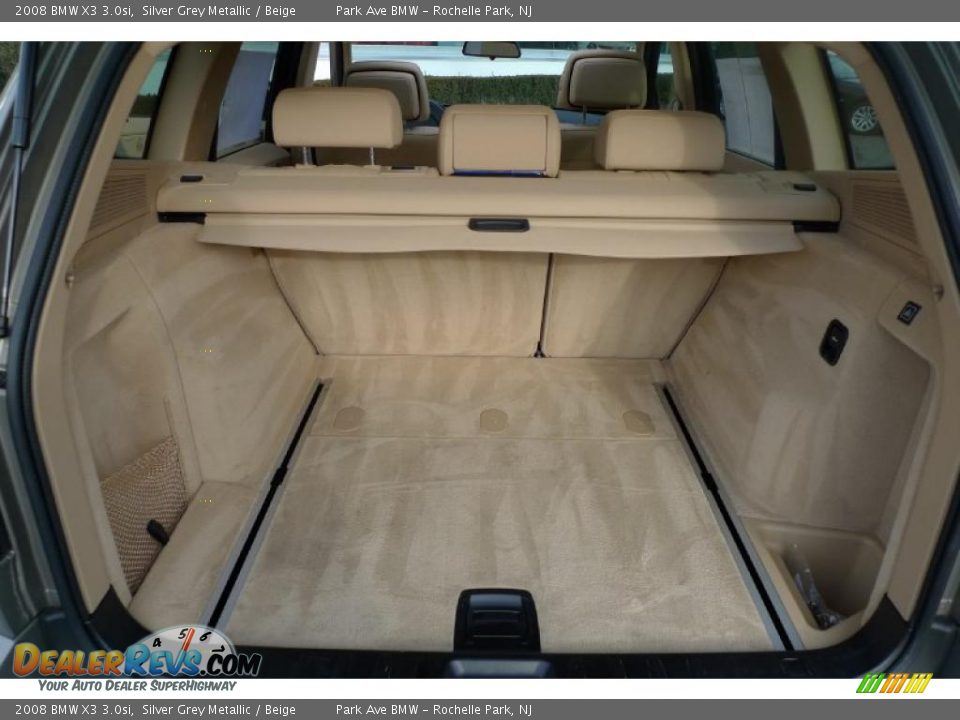 2008 BMW X3 3.0si Silver Grey Metallic / Beige Photo #23