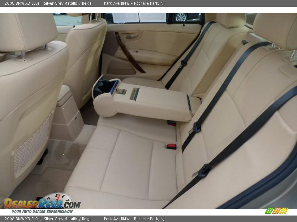 2008 BMW X3 3.0si Silver Grey Metallic / Beige Photo #30