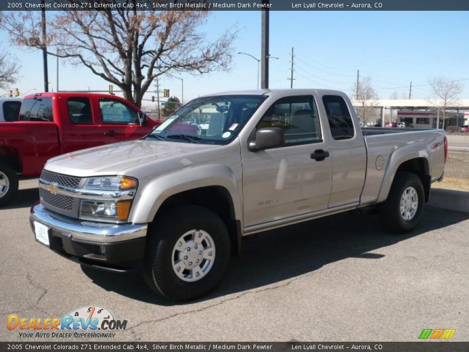 2005 Chevrolet Colorado Z71 Extended Cab 4x4 Silver Birch Metallic / Medium Dark Pewter Photo #3