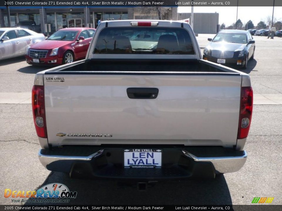 2005 Chevrolet Colorado Z71 Extended Cab 4x4 Silver Birch Metallic / Medium Dark Pewter Photo #5
