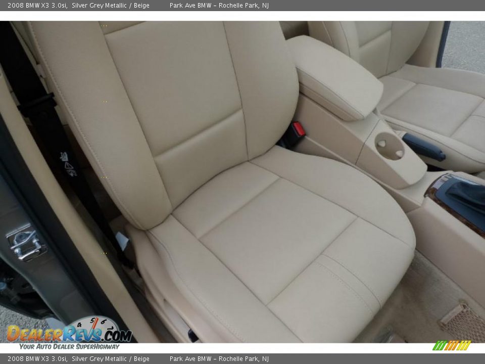 2008 BMW X3 3.0si Silver Grey Metallic / Beige Photo #34