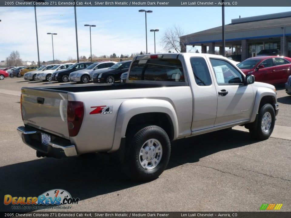 2005 Chevrolet Colorado Z71 Extended Cab 4x4 Silver Birch Metallic / Medium Dark Pewter Photo #6