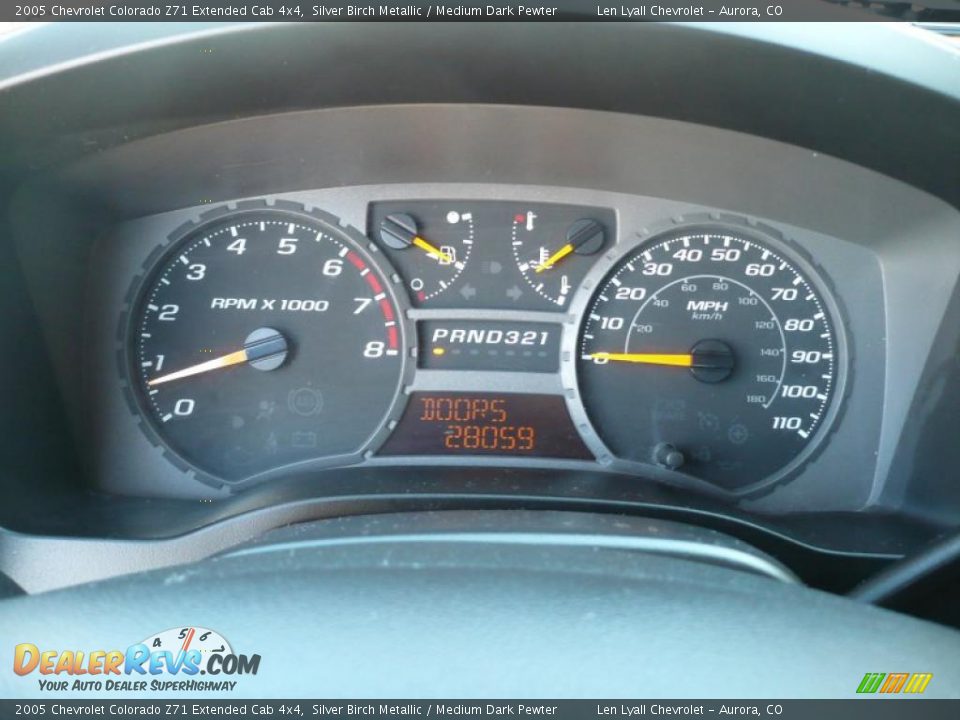 2005 Chevrolet Colorado Z71 Extended Cab 4x4 Silver Birch Metallic / Medium Dark Pewter Photo #25