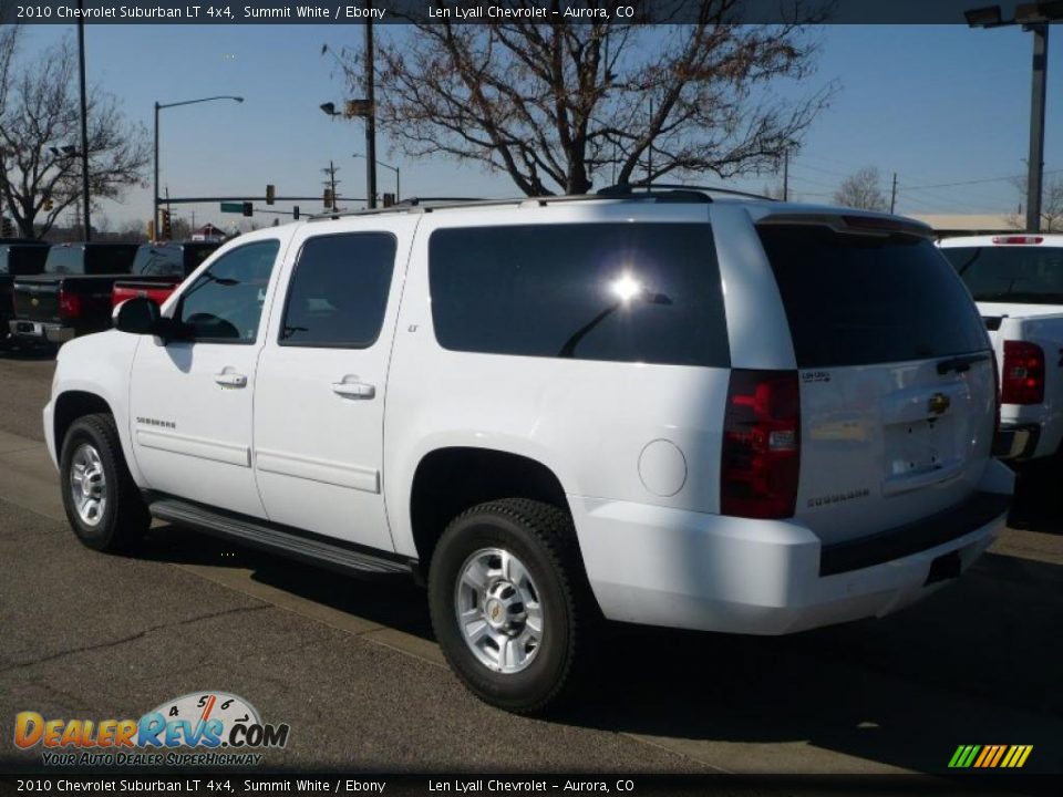 2010 Chevrolet Suburban LT 4x4 Summit White / Ebony Photo #6