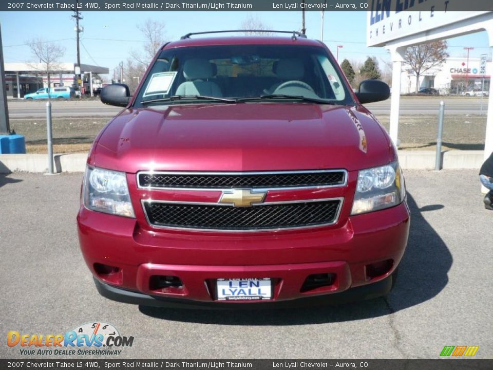 2007 Chevrolet Tahoe LS 4WD Sport Red Metallic / Dark Titanium/Light Titanium Photo #2