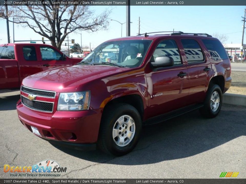 2007 Chevrolet Tahoe LS 4WD Sport Red Metallic / Dark Titanium/Light Titanium Photo #3