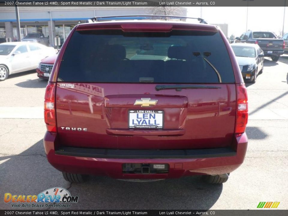 2007 Chevrolet Tahoe LS 4WD Sport Red Metallic / Dark Titanium/Light Titanium Photo #5