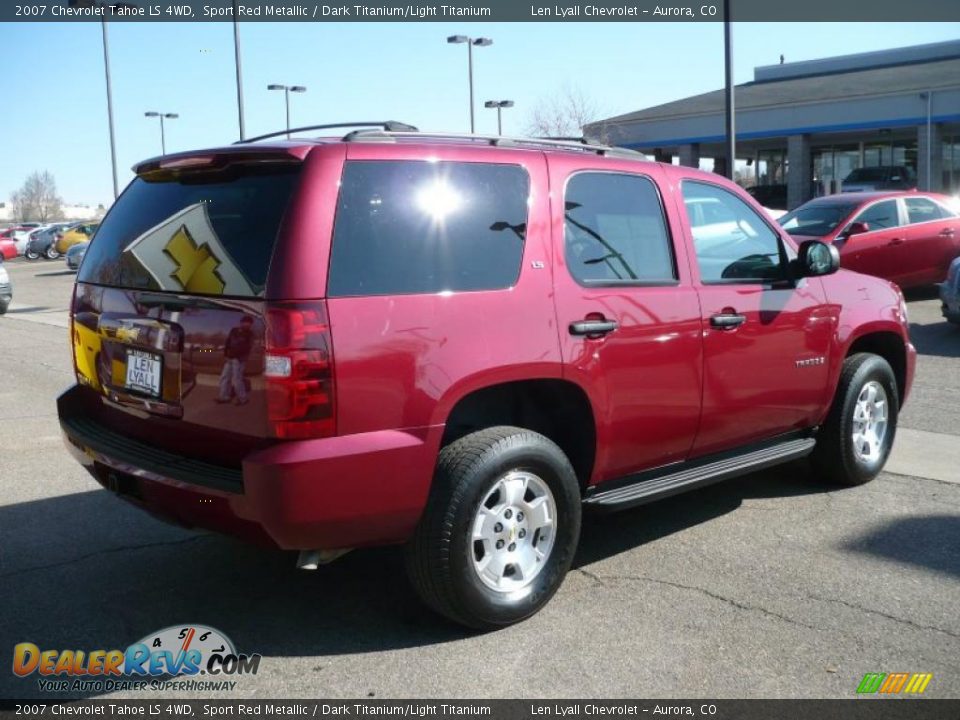 2007 Chevrolet Tahoe LS 4WD Sport Red Metallic / Dark Titanium/Light Titanium Photo #6