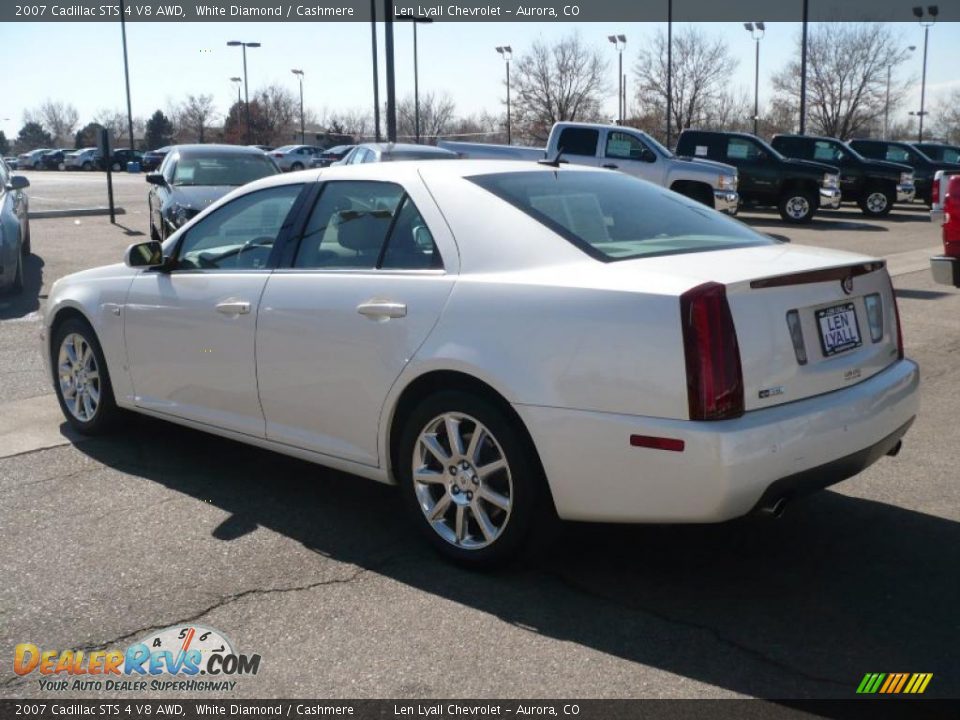 2007 Cadillac STS 4 V8 AWD White Diamond / Cashmere Photo #4