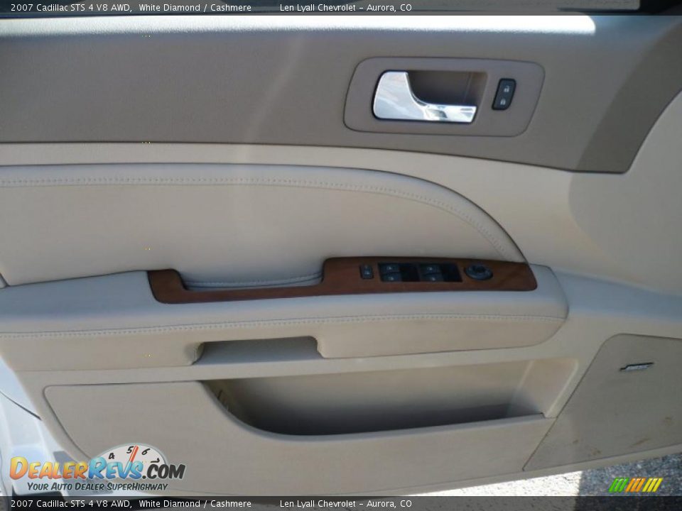 2007 Cadillac STS 4 V8 AWD White Diamond / Cashmere Photo #7