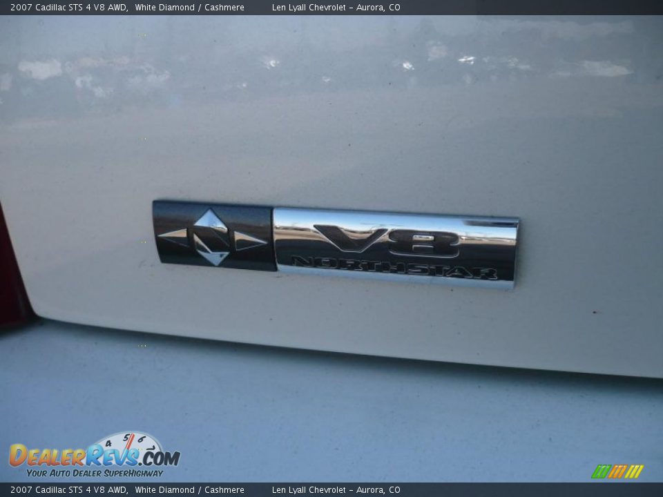 2007 Cadillac STS 4 V8 AWD White Diamond / Cashmere Photo #13