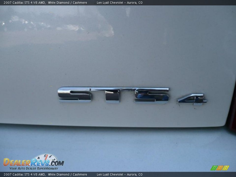 2007 Cadillac STS 4 V8 AWD White Diamond / Cashmere Photo #14