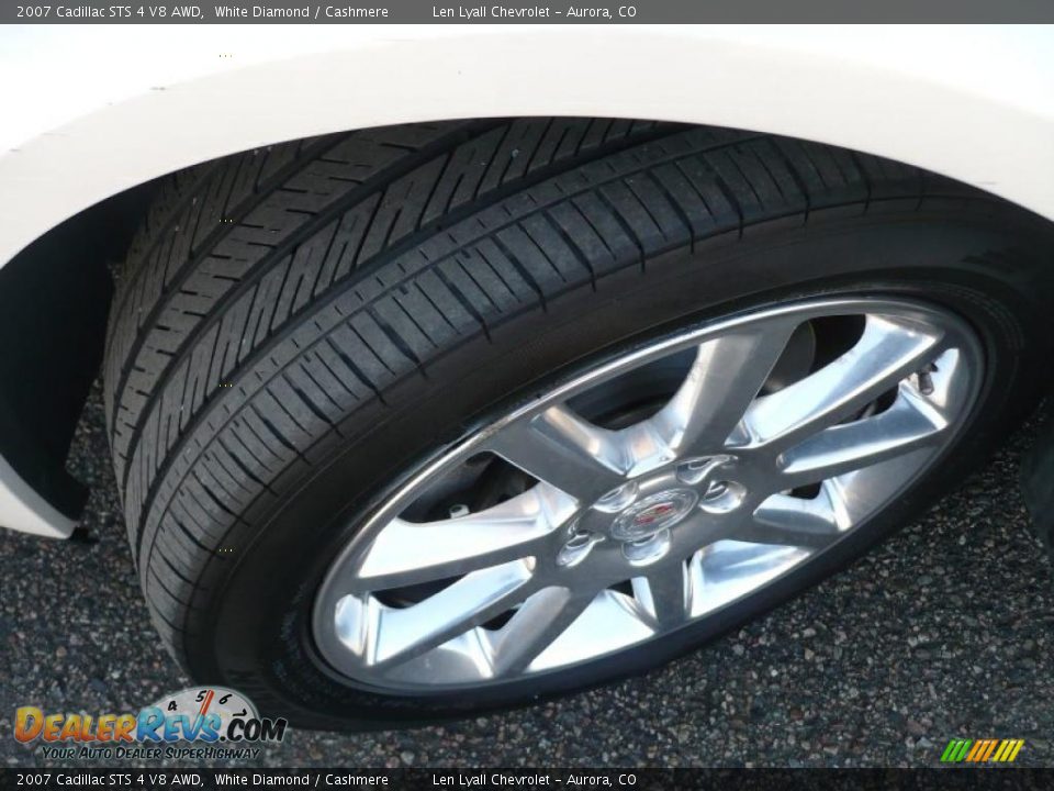 2007 Cadillac STS 4 V8 AWD White Diamond / Cashmere Photo #22