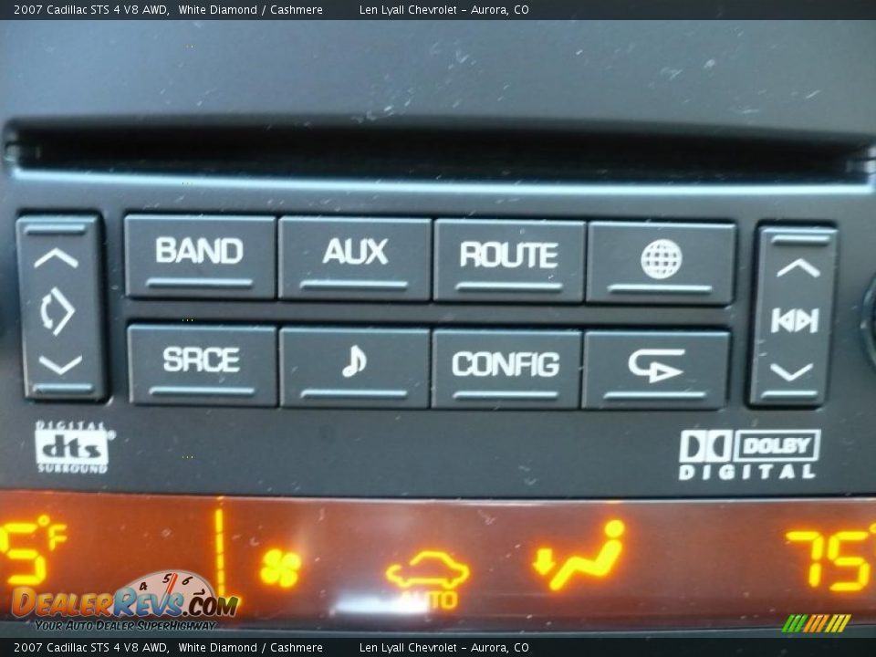 2007 Cadillac STS 4 V8 AWD White Diamond / Cashmere Photo #32