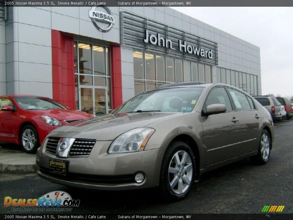 2005 Nissan Maxima 3.5 SL Smoke Metallic / Cafe Latte Photo #1