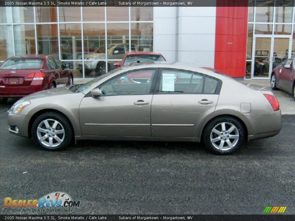 2005 Nissan Maxima 3.5 SL Smoke Metallic / Cafe Latte Photo #2