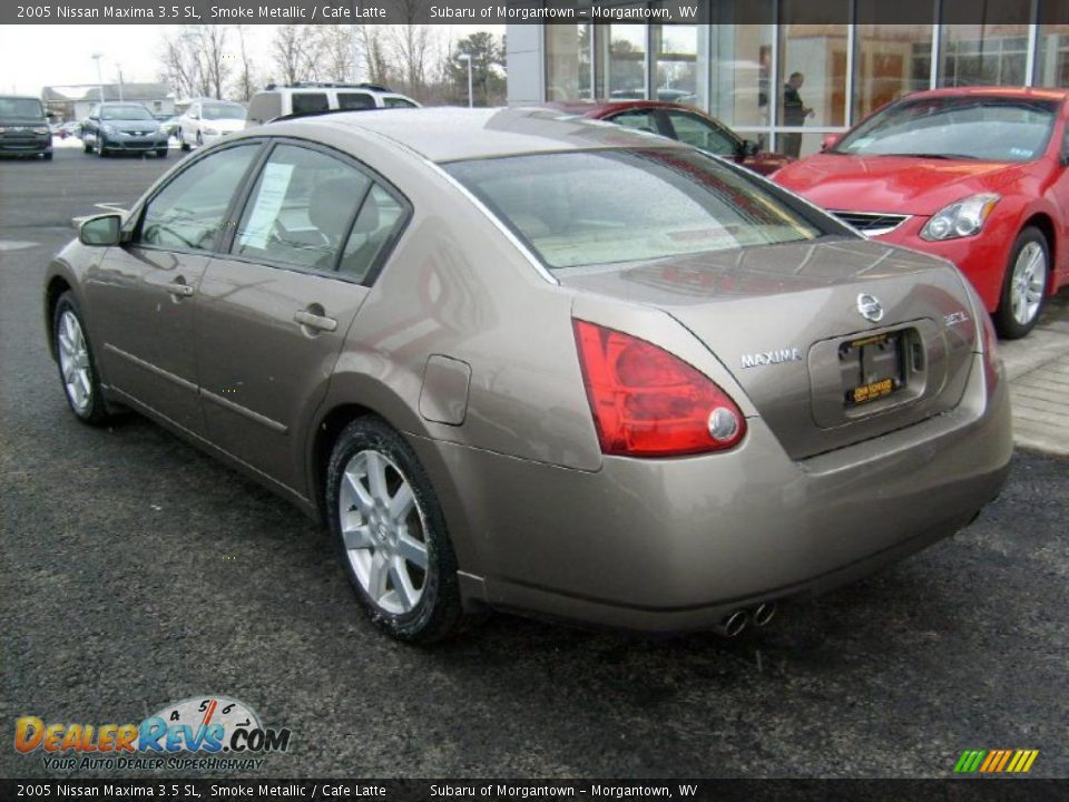 2005 Nissan Maxima 3.5 SL Smoke Metallic / Cafe Latte Photo #3