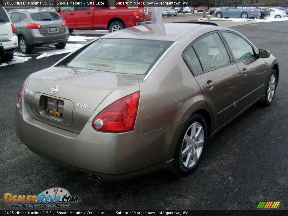 2005 Nissan Maxima 3.5 SL Smoke Metallic / Cafe Latte Photo #5