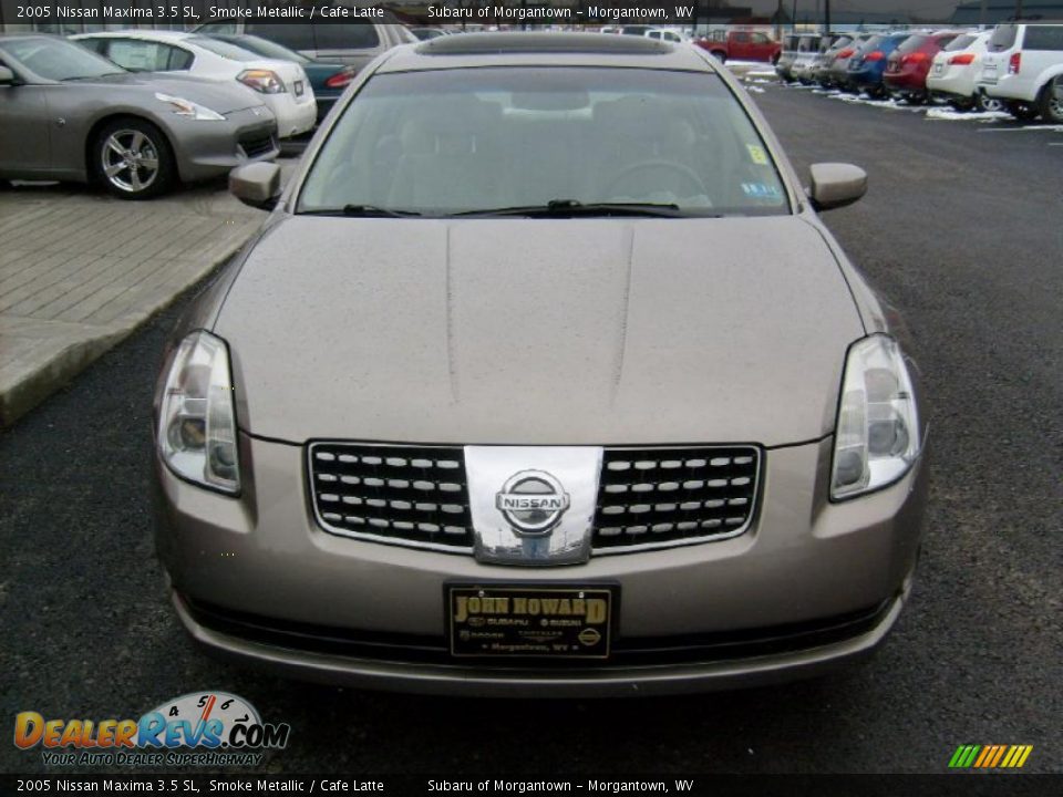 2005 Nissan Maxima 3.5 SL Smoke Metallic / Cafe Latte Photo #7