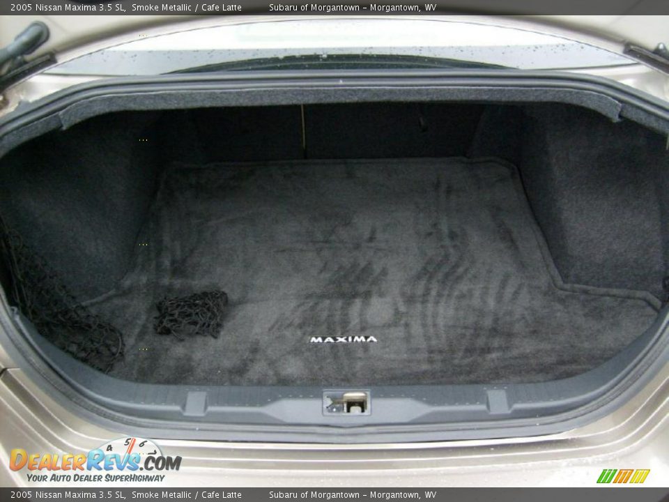 2005 Nissan Maxima 3.5 SL Smoke Metallic / Cafe Latte Photo #15