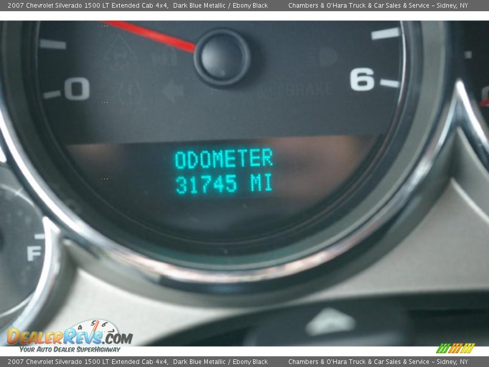 2007 Chevrolet Silverado 1500 LT Extended Cab 4x4 Dark Blue Metallic / Ebony Black Photo #7