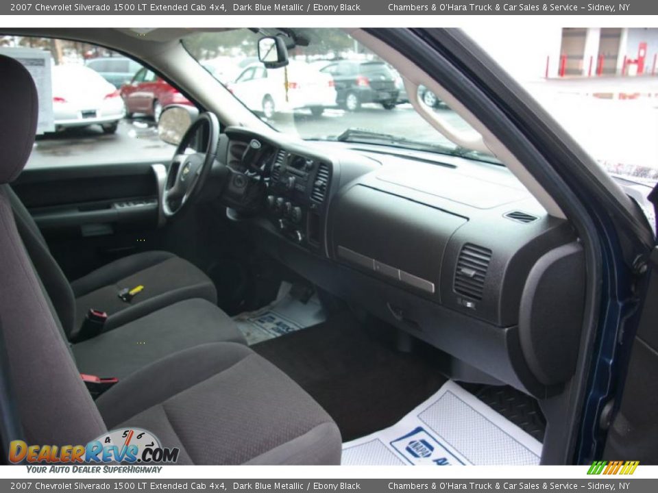 2007 Chevrolet Silverado 1500 LT Extended Cab 4x4 Dark Blue Metallic / Ebony Black Photo #13