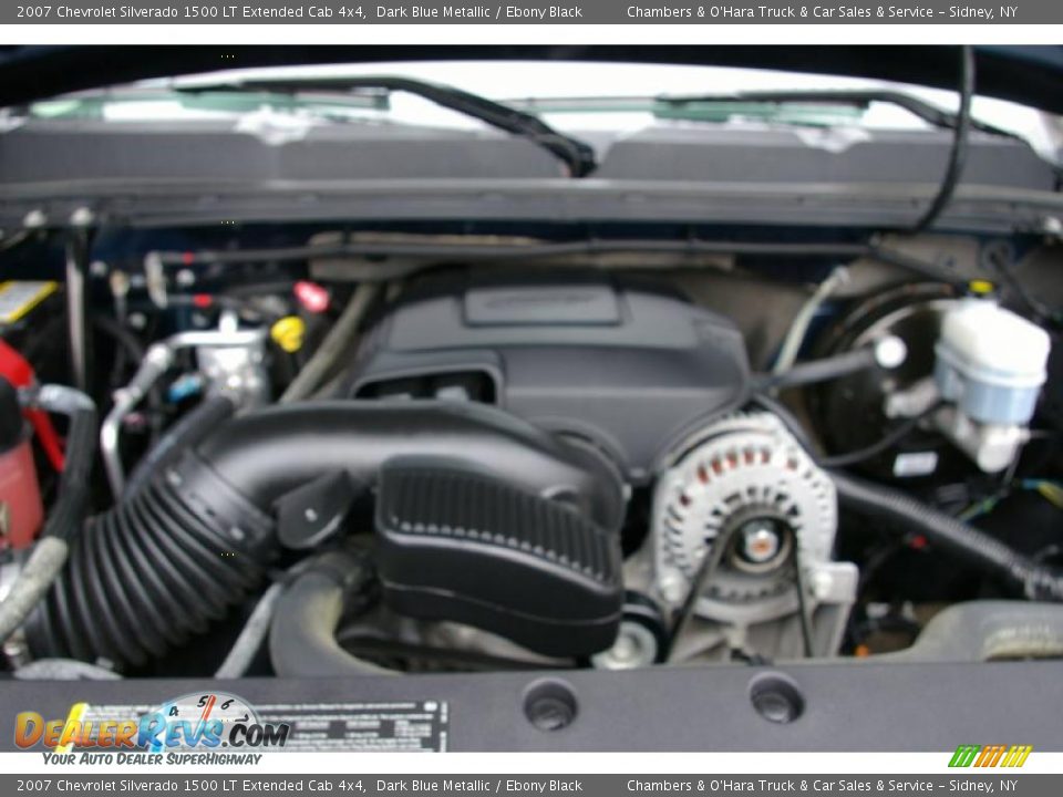 2007 Chevrolet Silverado 1500 LT Extended Cab 4x4 Dark Blue Metallic / Ebony Black Photo #14
