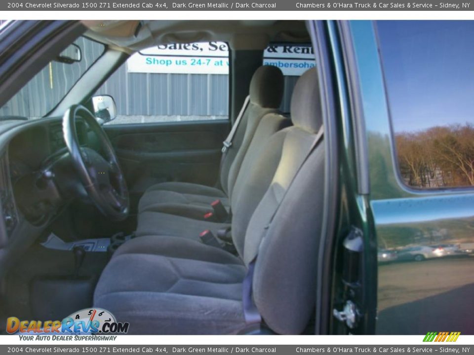 2004 Chevrolet Silverado 1500 Z71 Extended Cab 4x4 Dark Green Metallic / Dark Charcoal Photo #3