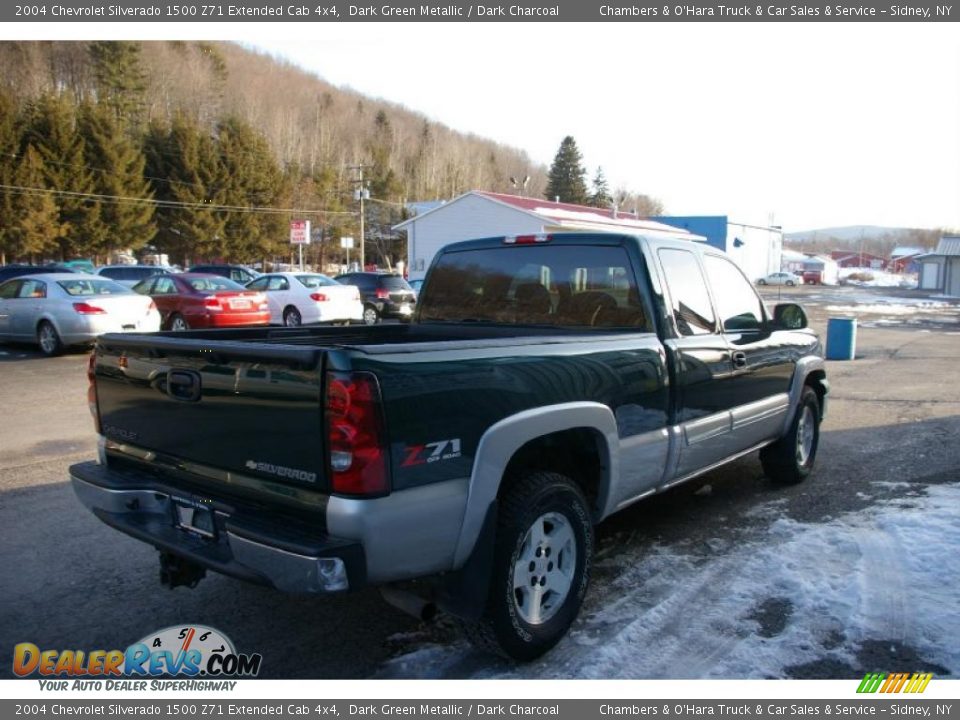 2004 Chevrolet Silverado 1500 Z71 Extended Cab 4x4 Dark Green Metallic / Dark Charcoal Photo #11
