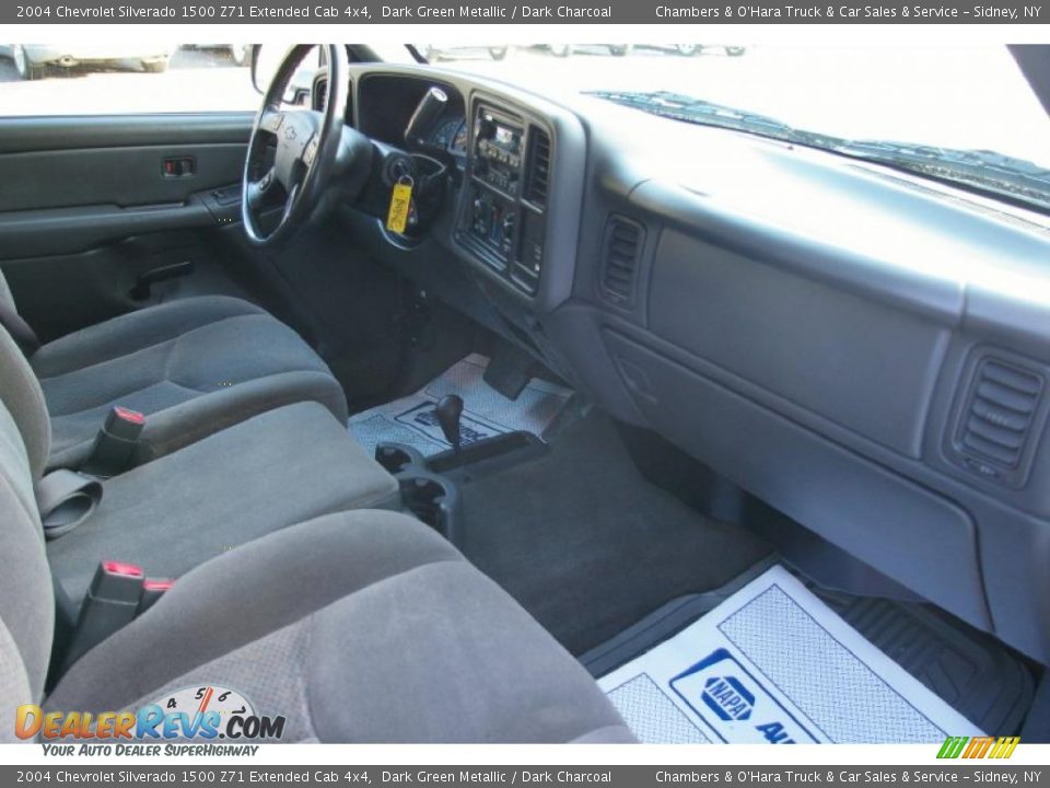 2004 Chevrolet Silverado 1500 Z71 Extended Cab 4x4 Dark Green Metallic / Dark Charcoal Photo #12