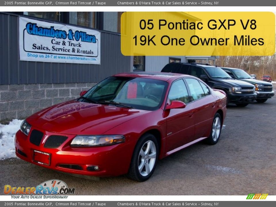 2005 Pontiac Bonneville GXP Crimson Red Tintcoat / Taupe Photo #1