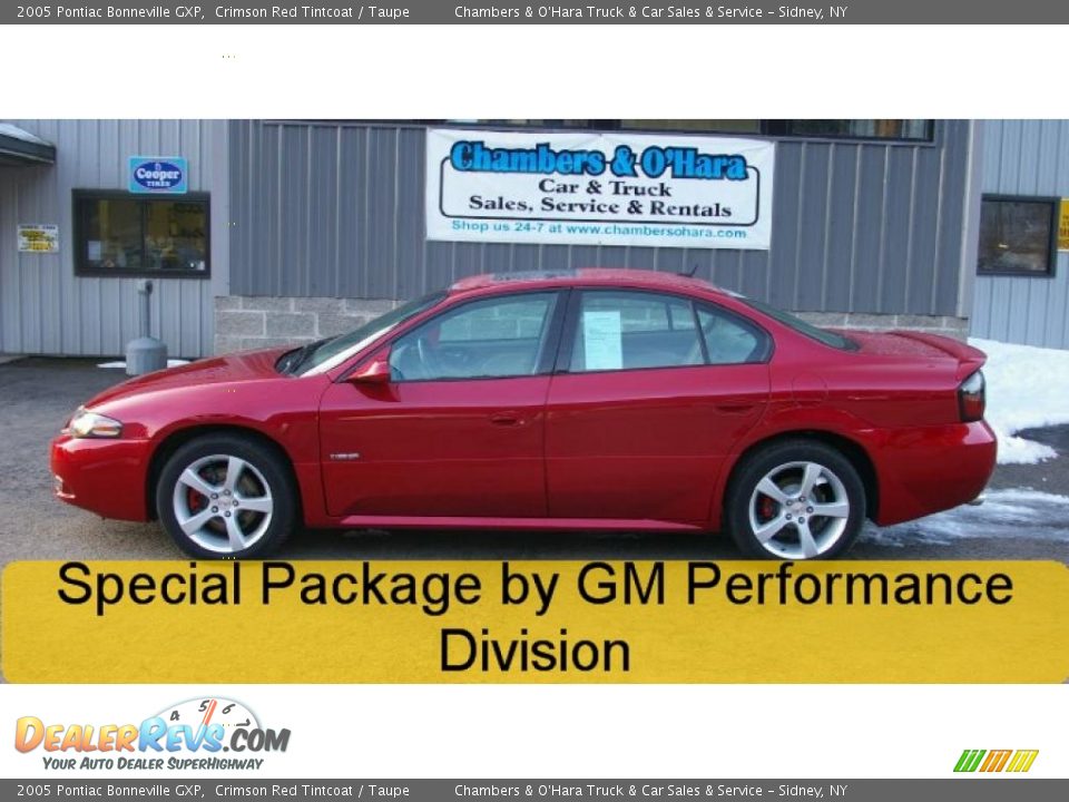 2005 Pontiac Bonneville GXP Crimson Red Tintcoat / Taupe Photo #2