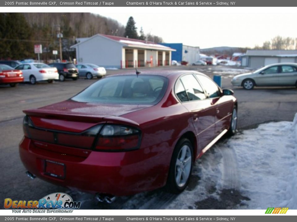 2005 Pontiac Bonneville GXP Crimson Red Tintcoat / Taupe Photo #17