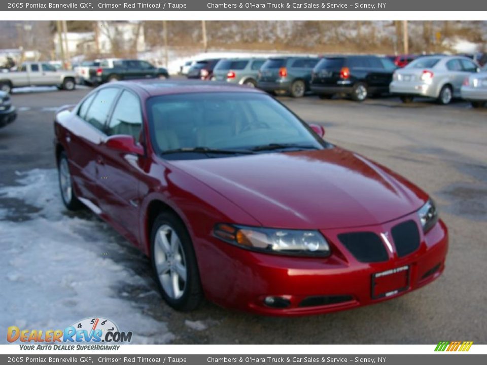 2005 Pontiac Bonneville GXP Crimson Red Tintcoat / Taupe Photo #21