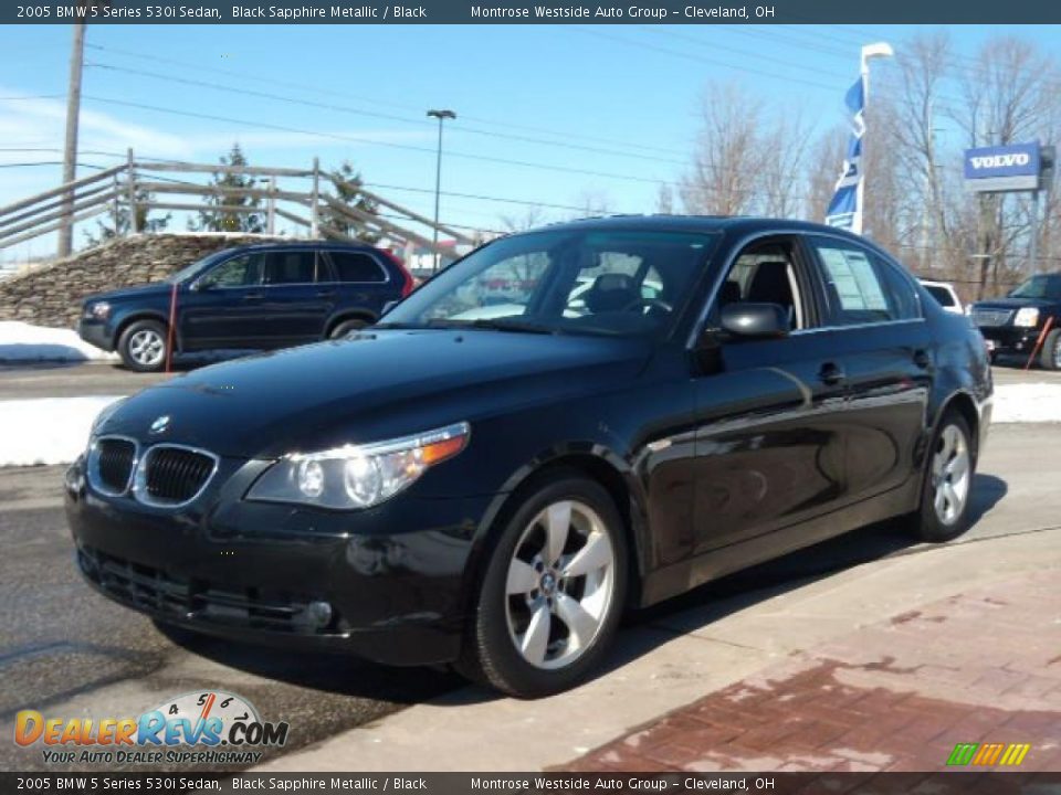 2005 BMW 5 Series 530i Sedan Black Sapphire Metallic / Black Photo #1