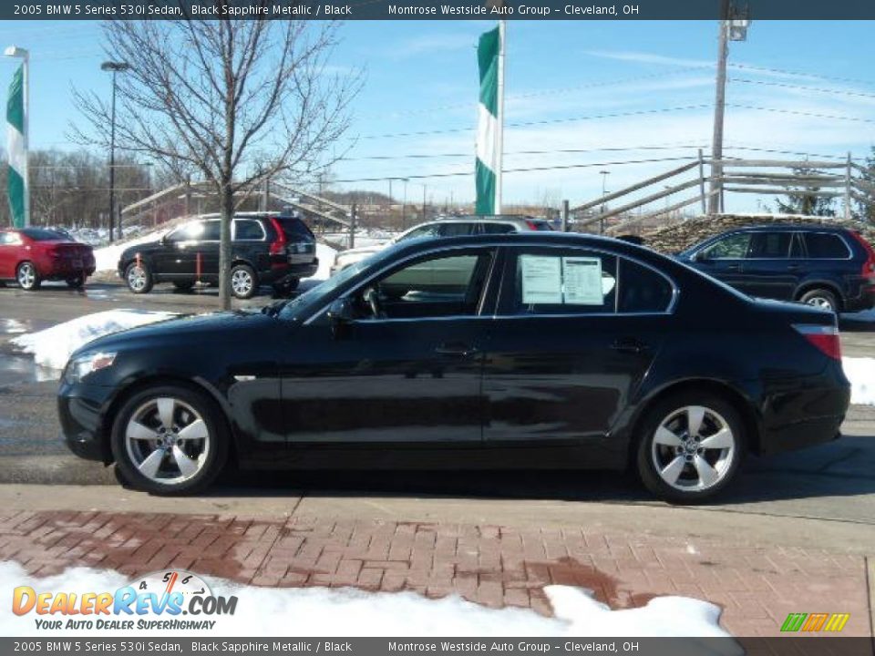 2005 BMW 5 Series 530i Sedan Black Sapphire Metallic / Black Photo #2