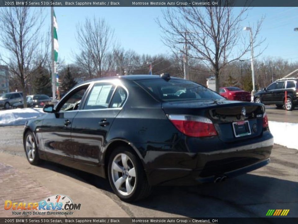2005 BMW 5 Series 530i Sedan Black Sapphire Metallic / Black Photo #3