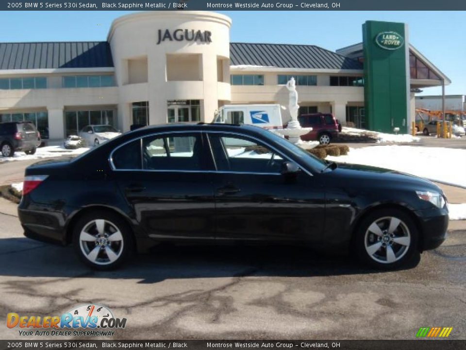 2005 BMW 5 Series 530i Sedan Black Sapphire Metallic / Black Photo #6