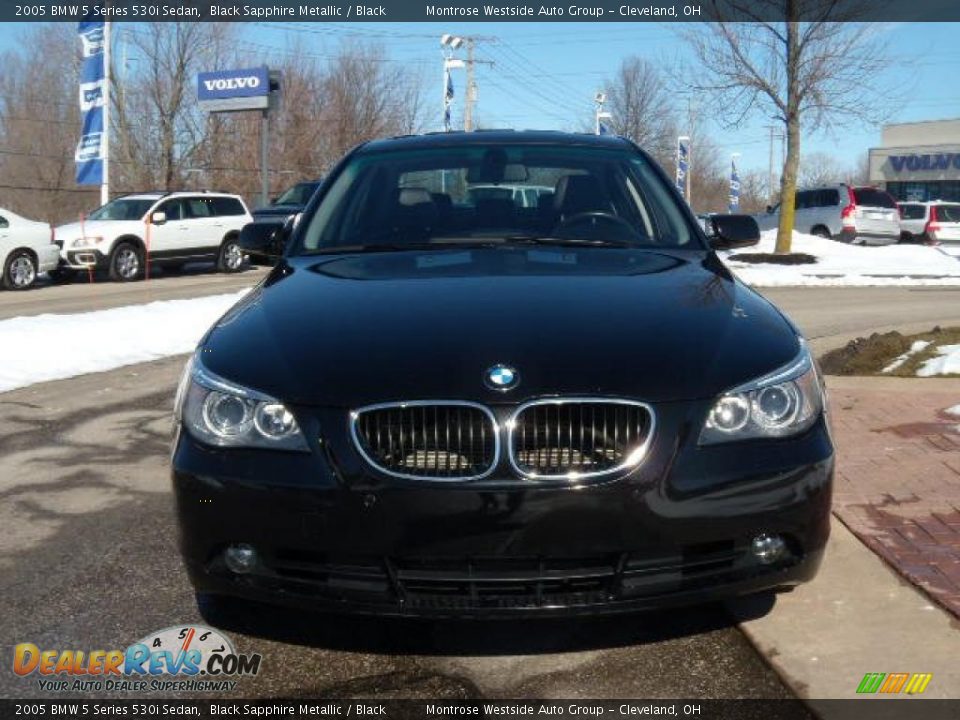 2005 BMW 5 Series 530i Sedan Black Sapphire Metallic / Black Photo #8