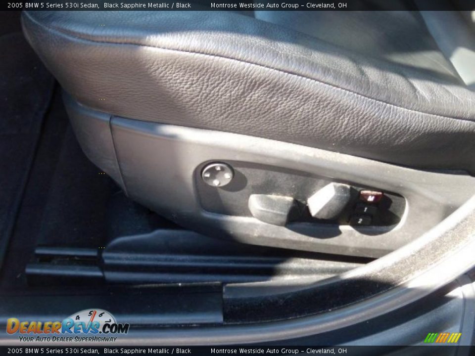 2005 BMW 5 Series 530i Sedan Black Sapphire Metallic / Black Photo #11