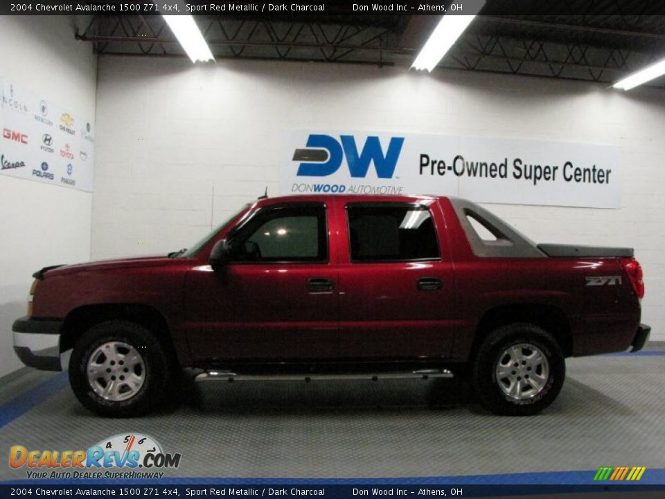 2004 Chevrolet Avalanche 1500 Z71 4x4 Sport Red Metallic / Dark Charcoal Photo #5