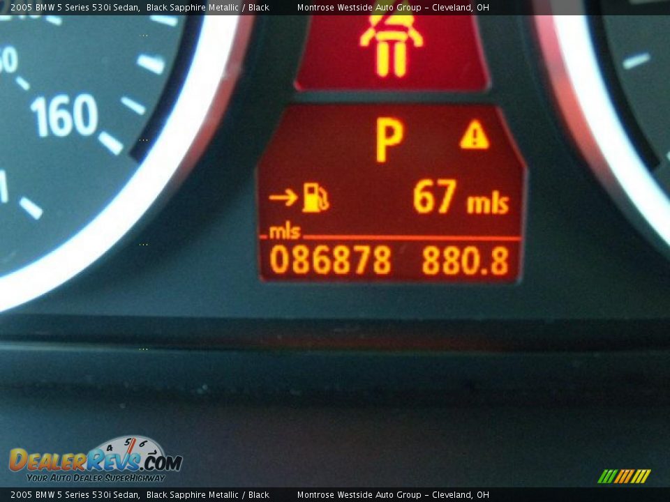 2005 BMW 5 Series 530i Sedan Black Sapphire Metallic / Black Photo #21