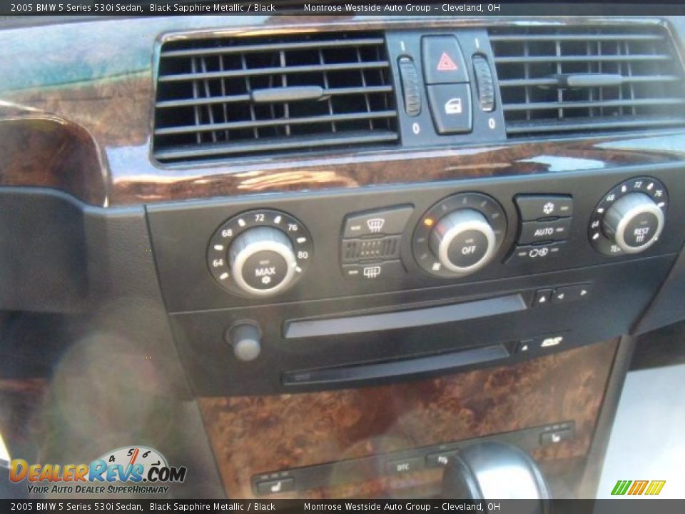 2005 BMW 5 Series 530i Sedan Black Sapphire Metallic / Black Photo #23