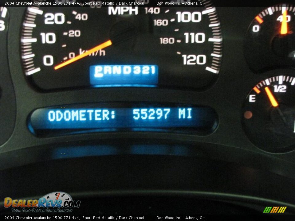2004 Chevrolet Avalanche 1500 Z71 4x4 Sport Red Metallic / Dark Charcoal Photo #20