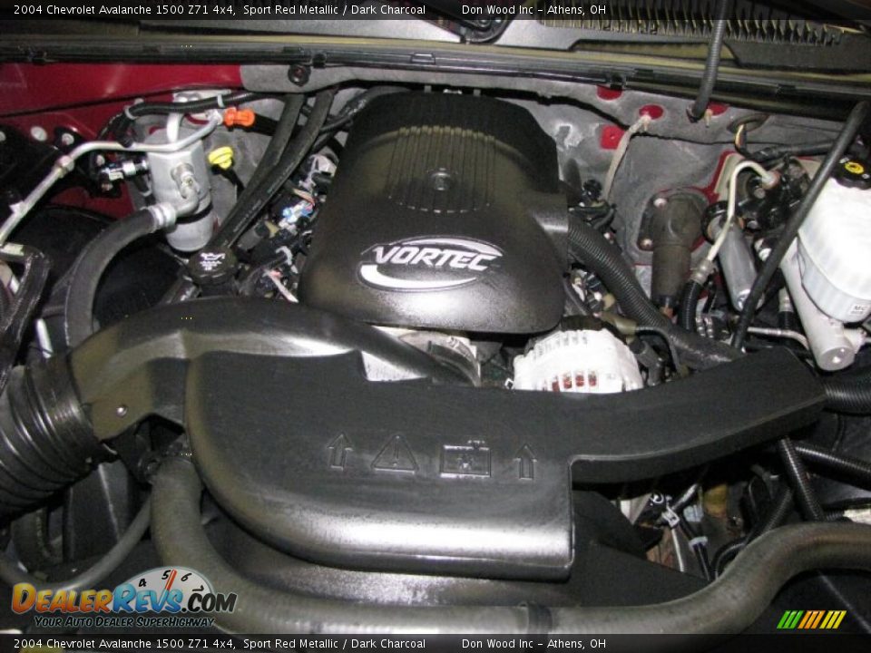 2004 Chevrolet Avalanche 1500 Z71 4x4 Sport Red Metallic / Dark Charcoal Photo #24