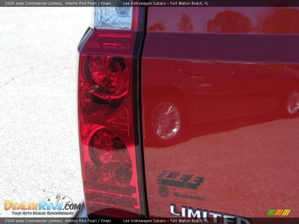 2006 Jeep Commander Limited Inferno Red Pearl / Khaki Photo #10